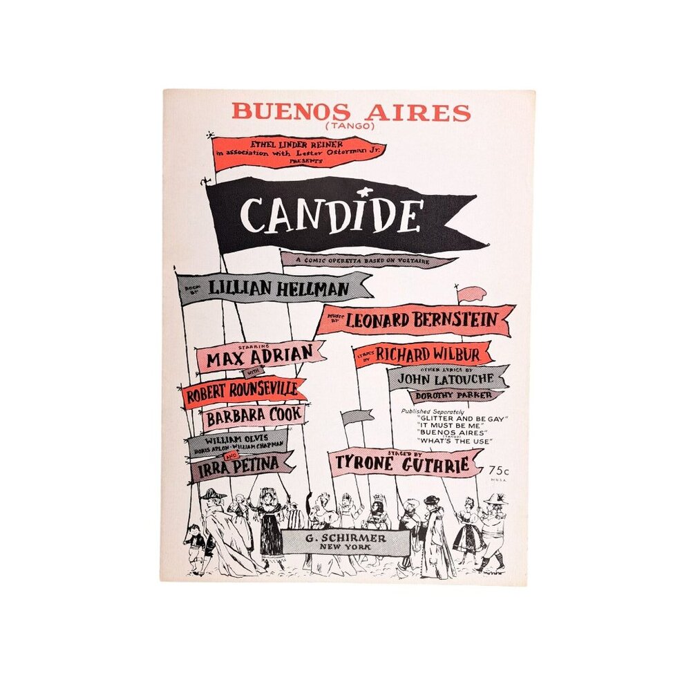 Vintage Buenos Aires Tango Sheet Music Candide Leonard Bernstein 1957 Schirmer